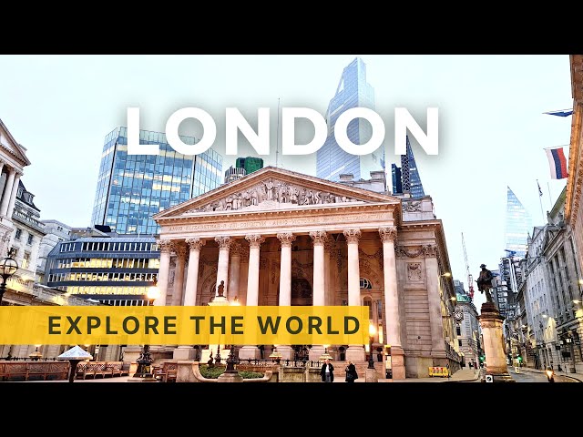 🇬🇧 Walking in LONDON - Fleet Street and City of London tour 4K, England