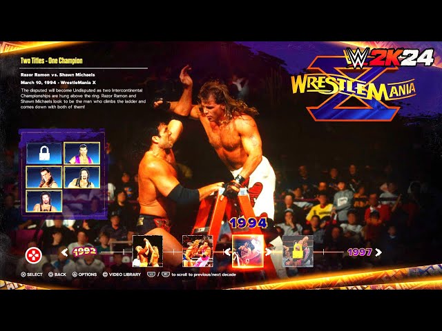 WWE 2K24 Showcase: Razor Ramon vs. "HBK" Shawn Michaels | WrestleMania 10