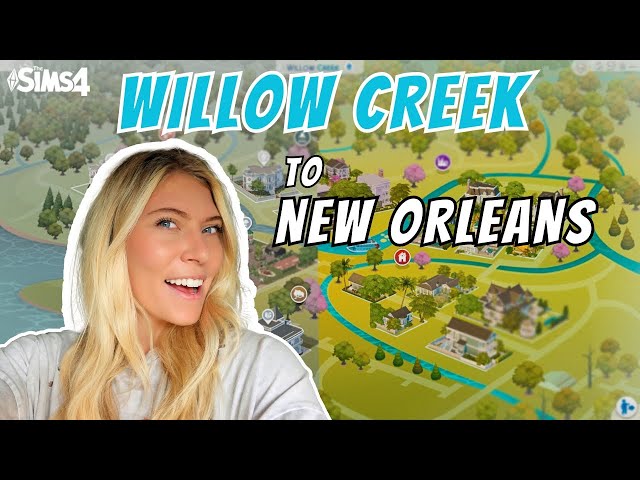 Sims 4 Worlds Makeover - Turning Willow Creek into New Orleans!