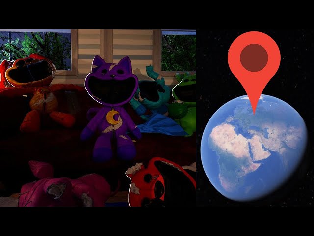 Smilng Critters on Google Earth! Poppy Playtime Chapter 3