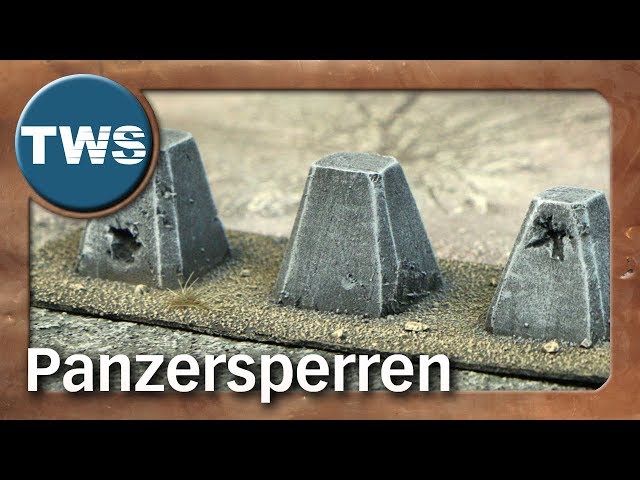 Tutorial: Panzersperren / tank traps (Tabletop-Gelände, TWS)