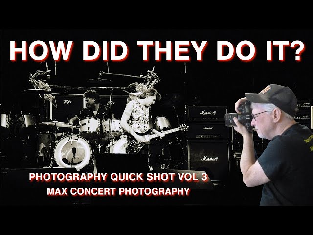 HOW DID THEY DO CONCERT PHOTOGRAPHY ISO in the past?