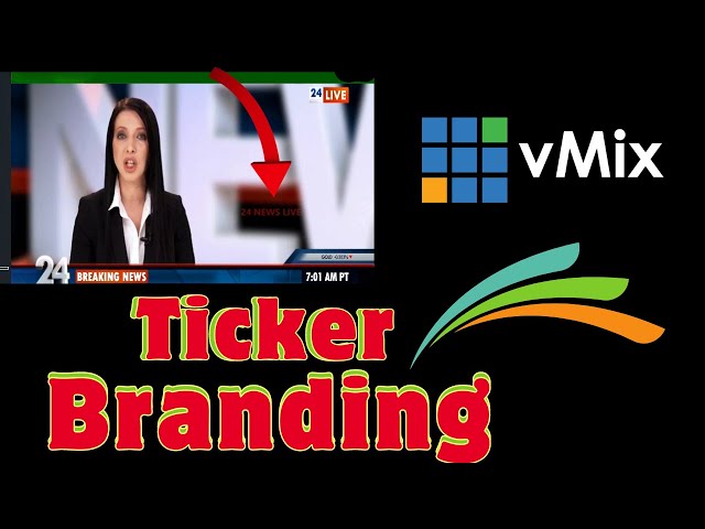 vMix Professional ticker Branding  || vMix Scrolling ticker Branding