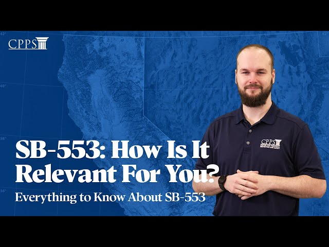 What is SB-553 and How is it Relevant for Your Organization?