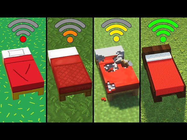 bed with different Wi-Fi connection in Minecraft