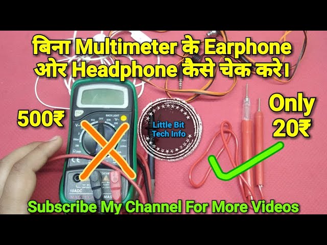 How To Repair Earphones & Headphones Without Multimeter | in Hindi