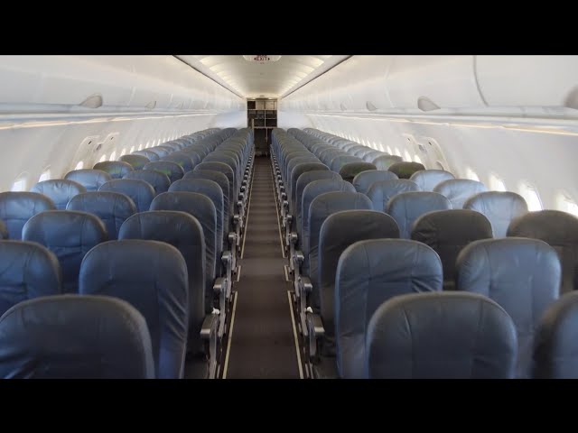Empty plane during flight!