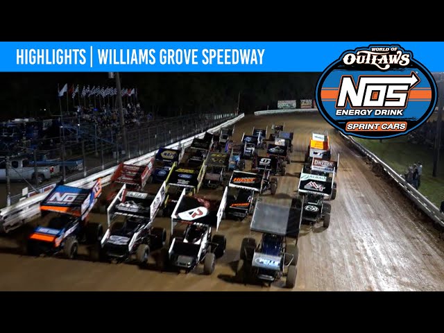 World of Outlaws NOS Energy Drink Sprint Cars Williams Grove Speedway, May 14, 2022 | HIGHLIGHTS
