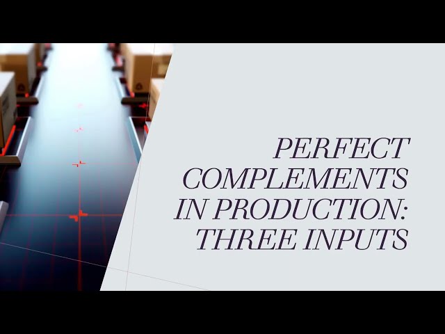 Perfect Complements in Production with Three Inputs