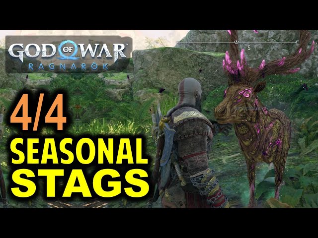 All Stags of Four Seasons Locations | A Stag for All Seasons | God of War Ragnarok