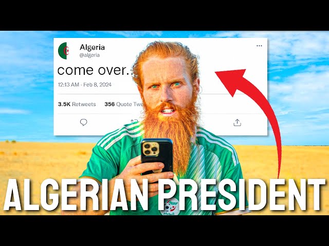 How the Algerian President tweeting me SAVED my run across Africa