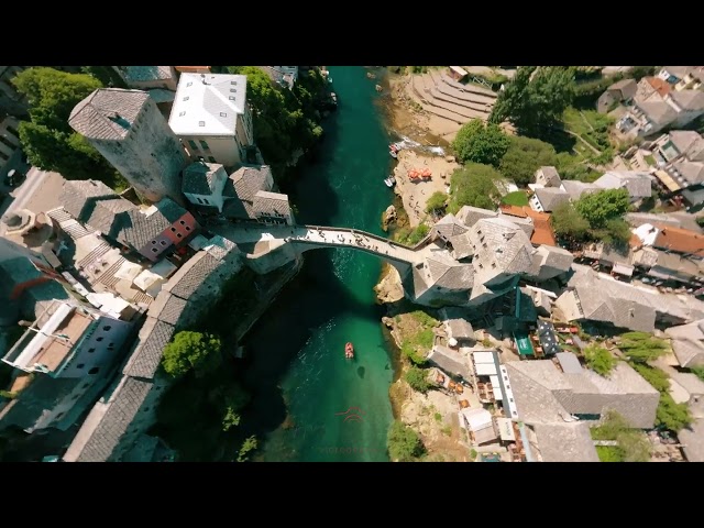 Mostar Old Town Bridge • FPV drone shots UHD • 4K • 2024