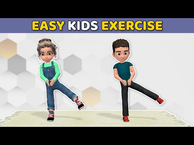 EASY KIDS EXERCISE VIDEO - WORKOUT AT HOME