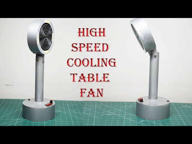 DIY: Build Your Own High-Speed Rechargeable Table Fan and Light for Emergencies!