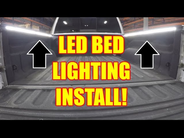 How to INSTALL LED Bed Rail Lighting on Your Truck - DIY - DODGE RAM