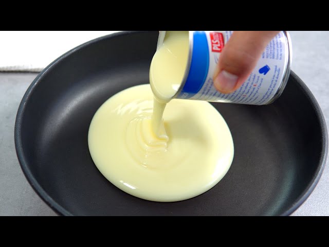I took condensed milk and a pan and the cake is ready in 15 minutes! Very easy! # 179