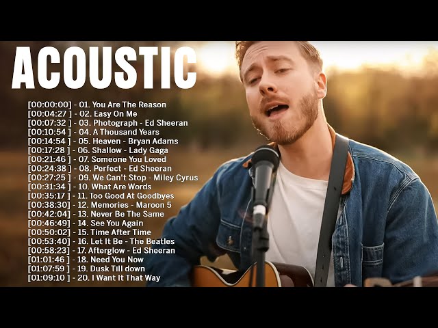 Acoustic Popular Songs Cover - Top Acoustic Songs 2024 Collection - Best Guitar Cover Acoustic