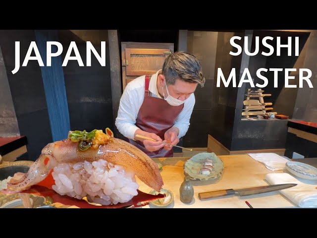 KYOTO, JAPAN: SUSHI MASTER Exquisite Japanese Restaurant! Unique Sushi Omakase Experience!