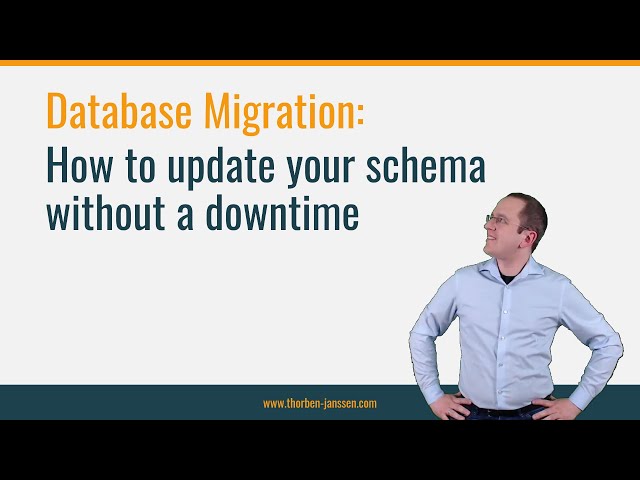 Database Migration: Update your schema without a downtime