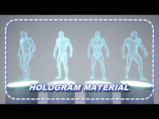 Material Functions, Layers & Instances: Hologram Character; UNREAL ENGINE