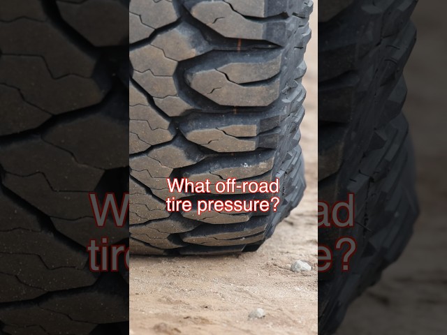 What Tire Pressure to Run Off-Road? #offroading
