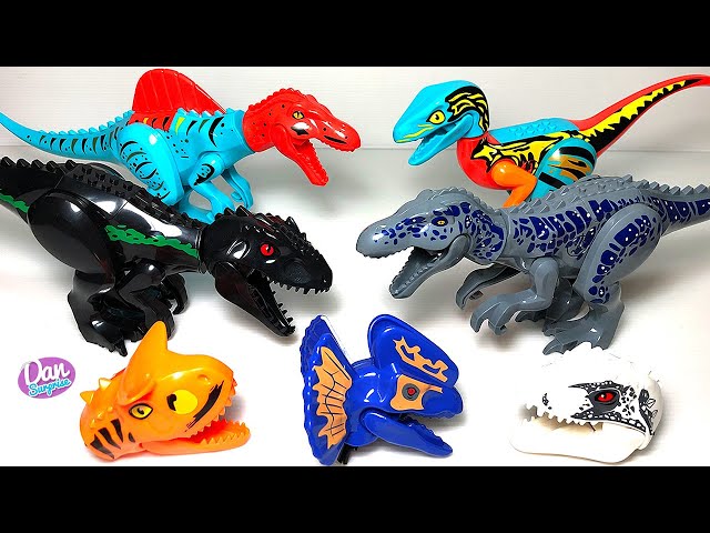 9 NEW LEGO DINOSAURS WITH SOUNDS! Jurassic World Dinosaurs Bootleg