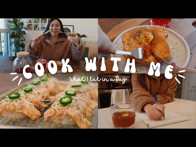 What I eat in a day // easy home cooked recipes, cooking for two || feast-mas ep 3
