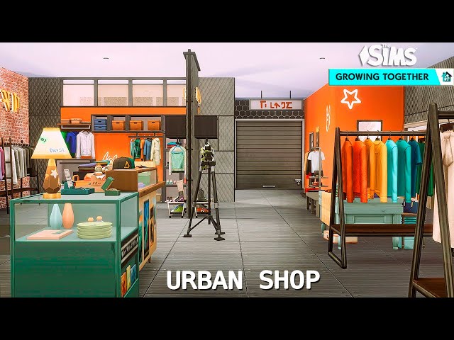 San Sequoia 🏙 Urban Shop Clothes , Bar & Bubble Tea || NoCC  | The Sims 4 | Stop Motion