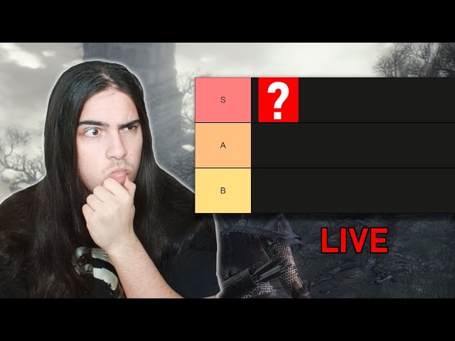LIVE - BEATING EVERY BOSS IN THE DARK SOULS TRILOGY AND MAKING A TIERLIST - FIN
