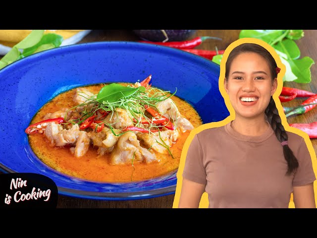 Panang RED CURRY Chicken Recipe with HOMEMADE Panang Curry Paste