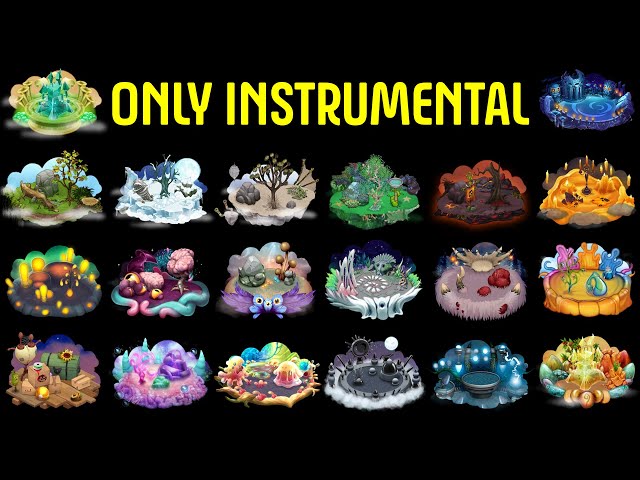 All Islands Songs: ONLY INSTRUMENTAL (My Singing Monsters)