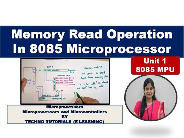 U1L13.1 | Memory Read operation|  8085 microprocessor | Memory Read operation in 8085 microprocessor