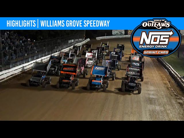 World of Outlaws NOS Energy Drink Sprint Cars Williams Grove Speedway, October 2, 2021 | HIGHLIGHTS