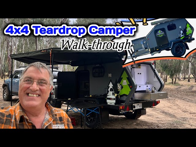Adventure Ready: 4x4 Off Road Teardrop Camper Trailer!