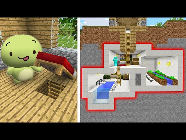 How To Build A Modern Secret Base in Minecraft!!