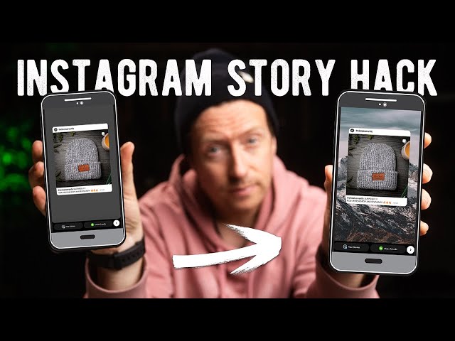INSTAGRAM STORY HACK 2022 // HOW TO ADD A BACKGROUND PHOTO WHEN SHARING A FEED POST!!