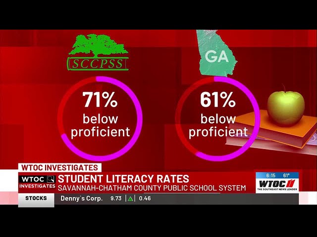 How does Savannah-Chatham schools’ literacy rate compare to the rest of Georgia?