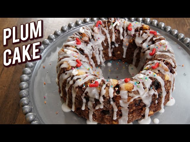 Plum Cake Recipe - Non Alcoholic Cake Recipe - Eggless Christmas Cake - Bhumika