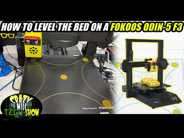 How to level the bed on a Fokoos Odin-5 F3