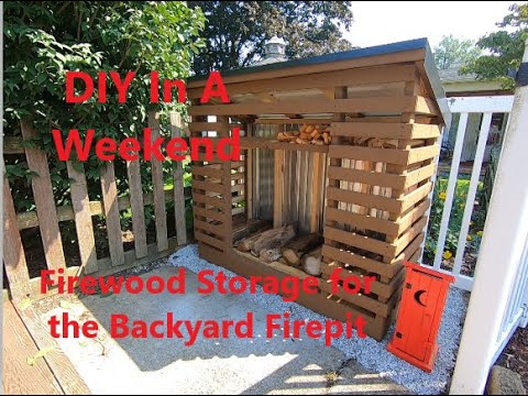 Firewood Storage for the Backyard Fire pit