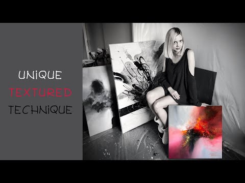 ABSTRACT ACRYLIC PAINTING PROCESS