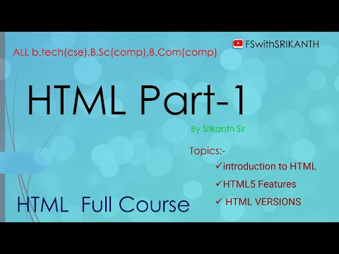 HTML | HTML5 | HTML tutorial for beginners,