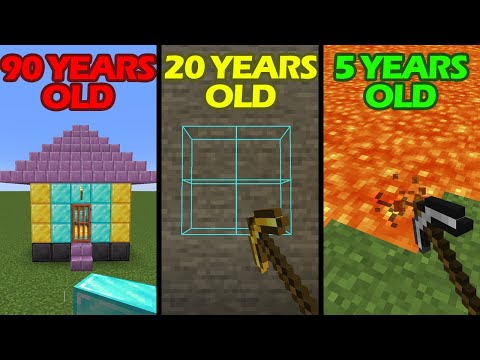 minecraft at different ages
