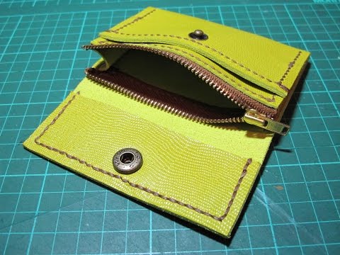 making a leather coin purse