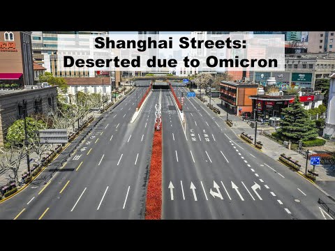 Shanghai Empty Streets by Drone  #shanghai #china #streets