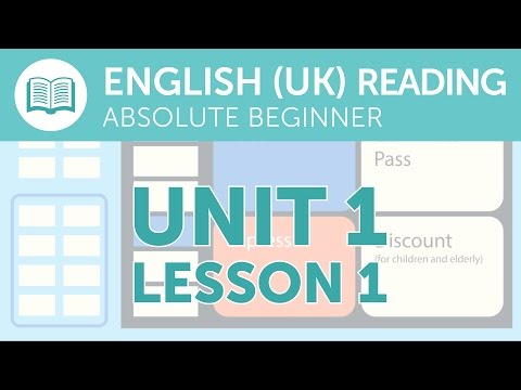 British English Reading Practice for Absolute Beginners