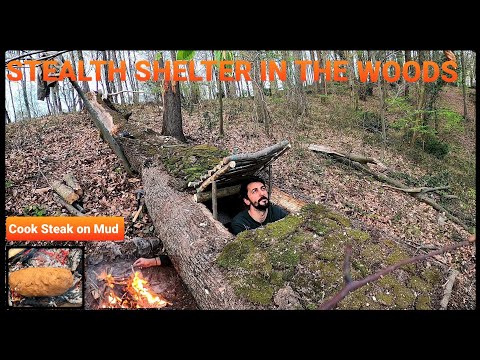 SOLO Two Days CAMPING - BUSHCRAFT Camp