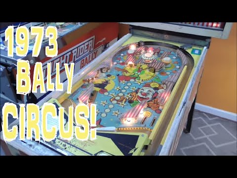 Repairing a 1973 Bally "Circus" Pinball Machine, from beginning to end!  Cleaning, Painting, Playing!