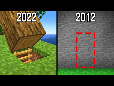 minecraft 2012 vs now
