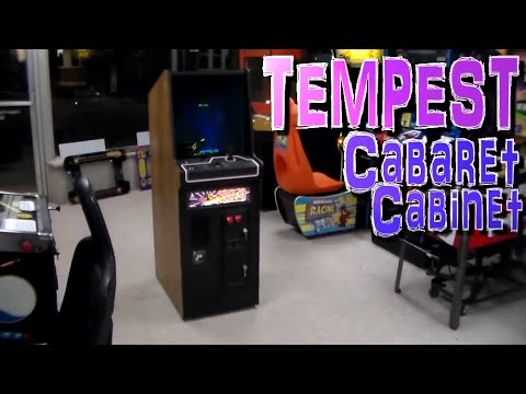 Classic VECTOR Arcade Game Cabinets - We Aimed A Camera At It, But You Have To See These Monitors In Person To See The Difference!